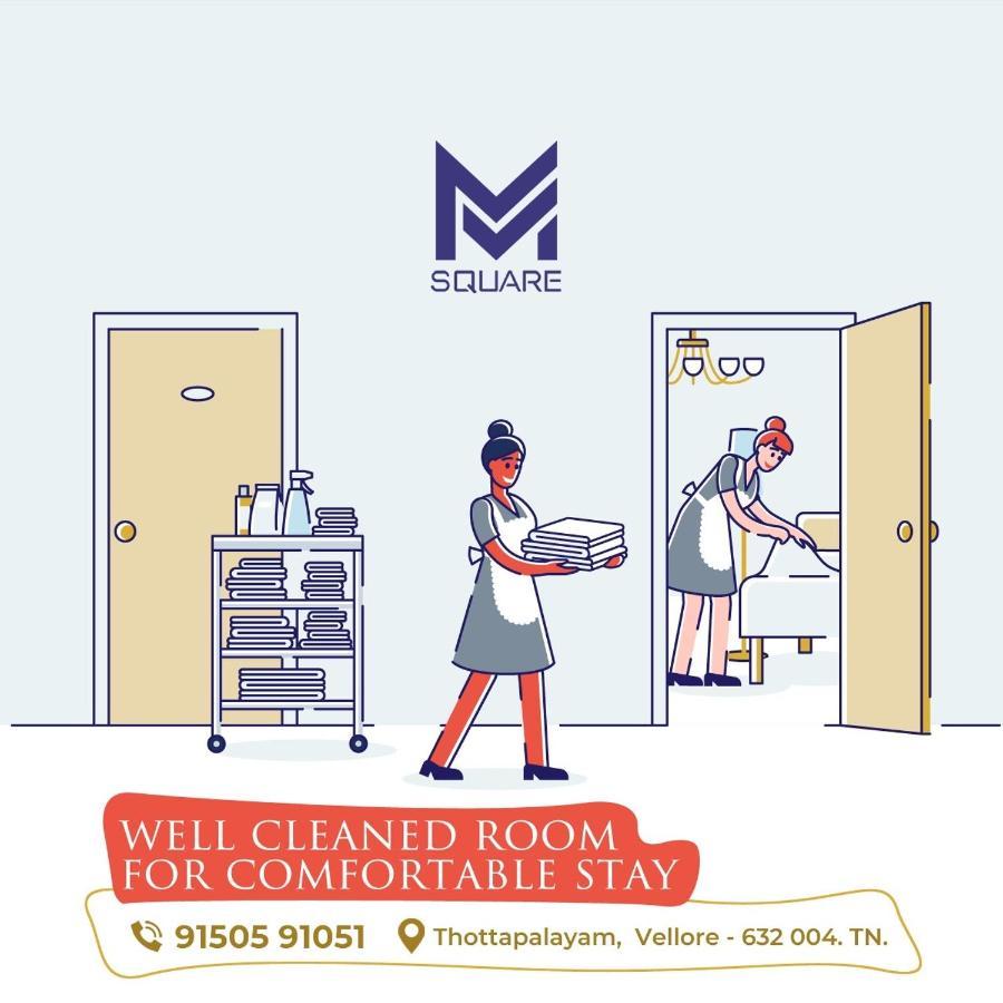 M Square Hotel Vellore Bagian luar foto