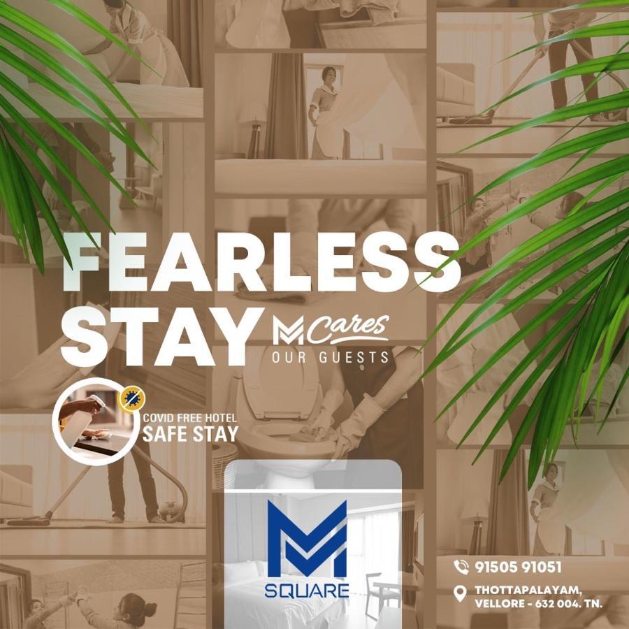M Square Hotel Vellore Bagian luar foto